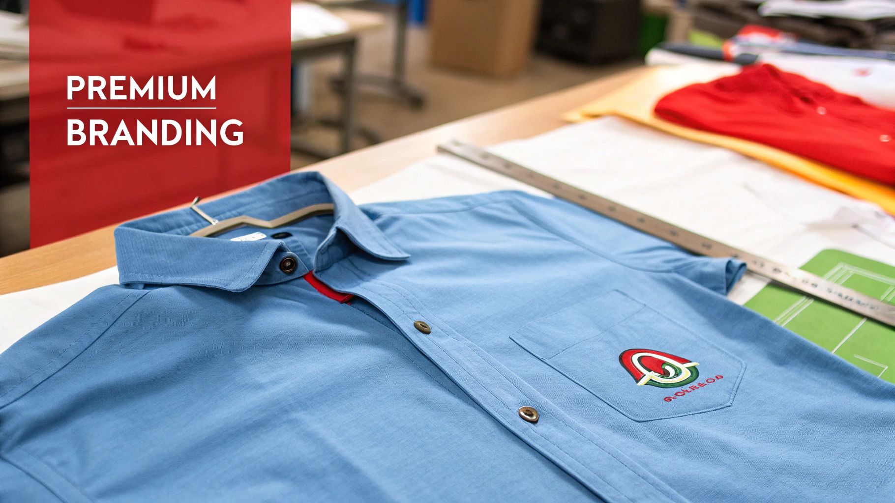 Custom embroidery and logo printing on workwear